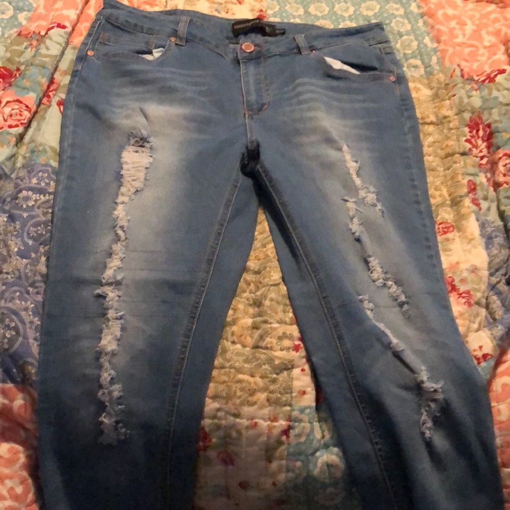 Jeans. Skinny leg jegging material